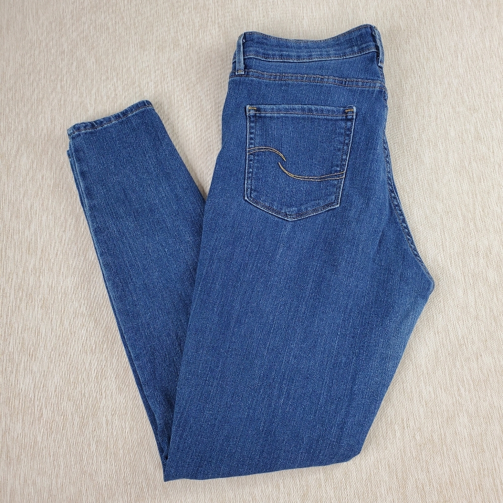 Signature By Levi Strauss High Rise Skinny Women's 32x32 Blue Denim Jeans